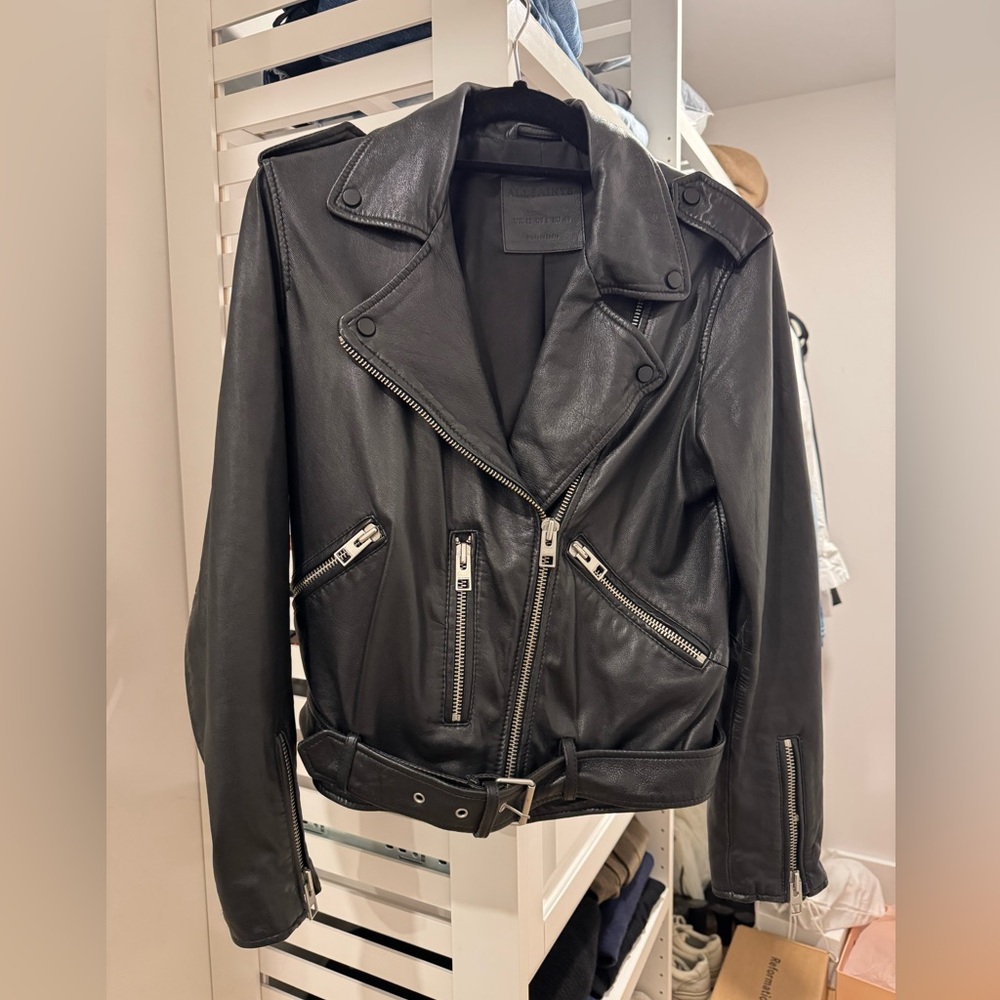 AllSaints Leather Biker Jacket